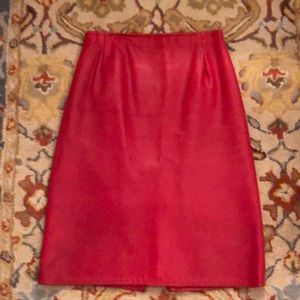 Vintage leather skirt